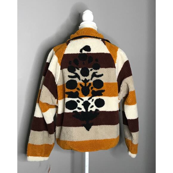 Free People Movement "Hit The Slopes" Printed Fleece Jacket Large - Picture 4 of 8